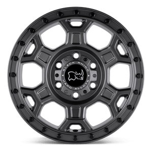 Black Rhino MIDHILL Matte Gunmetal W/ Black Bolts 18x8 +48 5x160mm 65.1mm - WheelWiz