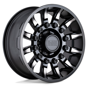 Black Rhino MISSION Matte Black W/ Machined Tinted Spokes 18x9 +12 6x135mm 87.1mm - WheelWiz