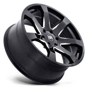 Black Rhino MOZAMBIQUE Gloss Black & Milled 22x9.5 +20 5x139.7mm 78.1mm - WheelWiz
