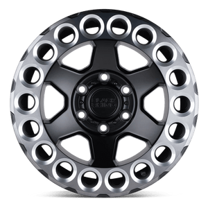 Black Rhino ODESSA Matte Black W/ Machined Tint Lip & Milled Rings 18x9.5 +12 6x139.7mm 112.1mm - WheelWiz