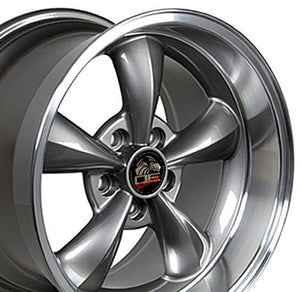 OE Wheels Replica FR01 Anthracite with Machined Lip 17x10.5 +27 5x114.3mm 70.6mm