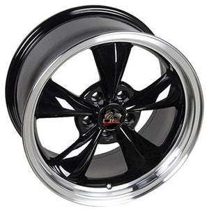 OE Wheels Replica FR01 Black with Machined Lip 17x8.0 +29.5 5x114.3mm 70.6mm