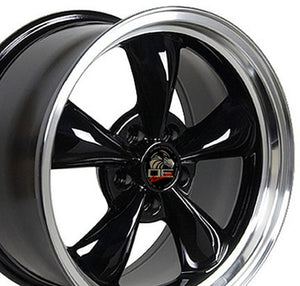 OE Wheels Replica FR01 Black with Machined Lip 17x8.0 +29.5 5x114.3mm 70.6mm