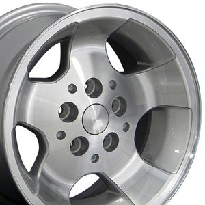 OE Wheels Replica JP08 Silver Machined 15x8.0 +25.4 5x114.3mm 71.5mm