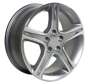 OE Wheels Replica LX01 Silver Machined 17x7.0 +50 5x114.3mm 60.1mm - Wheelwiz