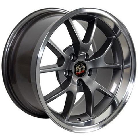 OE Wheels Replica FR05 Anthracite with Machined Lip 18x10.0 +22 5x114.3mm 70.6mm