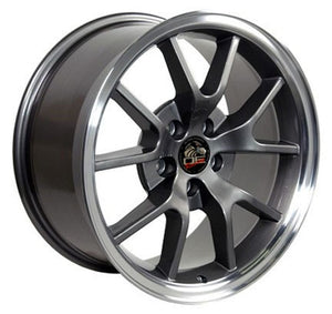 OE Wheels Replica FR05 Anthracite with Machined Lip 18x9.0 +24 5x114.3mm 70.6mm - Wheelwiz