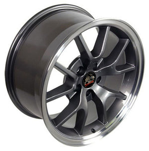 OE Wheels Replica FR05 Anthracite with Machined Lip 18x9.0 +24 5x114.3mm 70.6mm