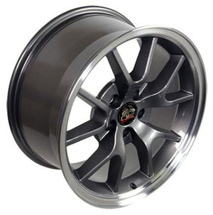 OE Wheels Replica FR05 Anthracite with Machined Lip 18x9.0 +24 5x114.3mm 70.6mm - Wheelwiz