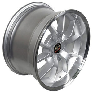 OE Wheels Replica FR05 Silver with Machined Lip 18x10.0 +22 5x114.3mm 70.6mm