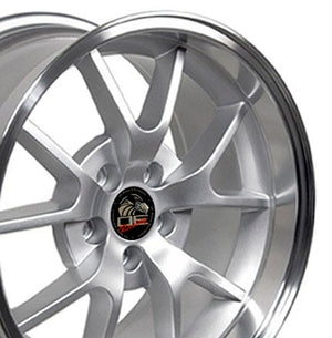 OE Wheels Replica FR05 Silver with Machined Lip 18x10.0 +22 5x114.3mm 70.6mm - Wheelwiz