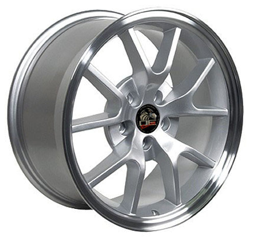 OE Wheels Replica FR05 Silver with Machined Lip 18x9.0 +24 5x114.3mm 70.6mm