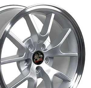 OE Wheels Replica FR05 Silver with Machined Lip 18x9.0 +24 5x114.3mm 70.6mm