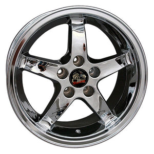 OE Wheels Replica FR04 Chrome 17x9.0 +24 5x114.3mm 70.6mm
