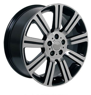 OE Wheels Replica LR01 Black Machined 22x10.0 +50 5x120mm 72.6mm - Wheelwiz