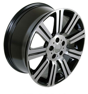 OE Wheels Replica LR01 Black Machined 22x10.0 +50 5x120mm 72.6mm