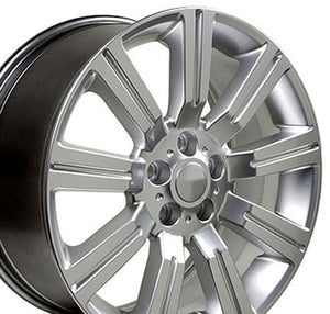 OE Wheels Replica LR01 Hyper Silver 20x9.5 +50 5x120mm 72.6mm - Wheelwiz