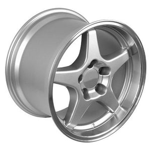 OE Wheels Replica CV01 Silver with Machined Lip 17x11.0 +50 5x120.65mm 70.3mm - Wheelwiz