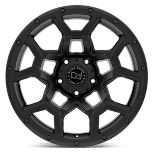 Black Rhino OVERLAND Matte Black 18x8 +35 5x114.3mm 76.1mm - Wheelwiz