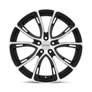 Petrol P5A Gloss Black W/ Mach Cut Face 18x8 +40 5x108mm 72.1mm - Wheelwiz