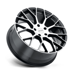 Petrol P2B Gloss Black W/ Mach Cut Face 18x8 +40 5x112mm 72.1mm - Wheelwiz