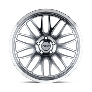 Petrol P4C Silver W/ Machined Face & Lip 18x8 +40 5x110mm 72.1mm - Wheelwiz