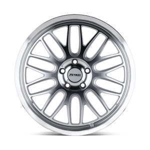Petrol P4C Silver W/ Machined Face & Lip 16x7 +40 5x112mm 66.6mm - Wheelwiz