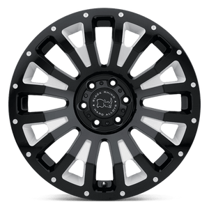 Black Rhino PINATUBO Gloss Black Milled 17x9.5 -18 6x139.7mm 112.1mm - Wheelwiz