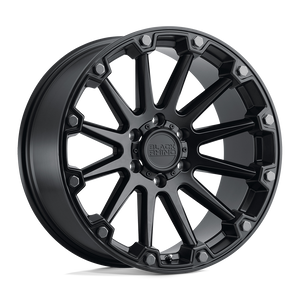Black Rhino PINNACLE Semi Gloss Black W/ Gunmetal Bolts 18x9 +12 6x139.7mm 112.1mm - WheelWiz