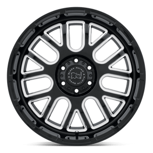 Black Rhino PISMO Gloss Black W/ Milled Spokes 20x9.5 0 5x139.7mm 78.1mm - WheelWiz