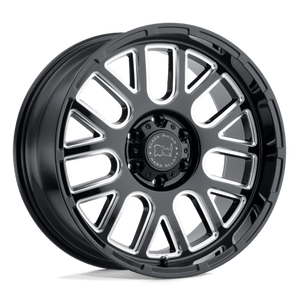 Black Rhino PISMO Gloss Black W/ Milled Spokes 18x9.5 +6 5x150mm 110.1mm - Wheelwiz