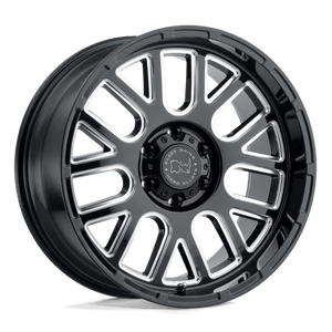 Black Rhino PISMO Gloss Black W/ Milled Spokes 17x9.5 +6 6x135mm 87.1mm - WheelWiz
