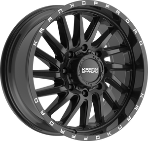 Krank Coil Gloss Black 20x9 +18 8x165.1mm 125.1mm - Wheelwiz
