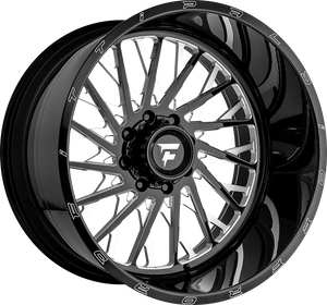 Fittipaldi FA08BM Gloss Black Milled 22x12 -44 8x180mm 124.3mm - Wheelwiz