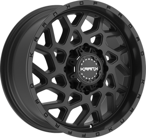 Krank Ambush Satin Black 22x9.5 +7 8x170mm 125.1mm - Wheelwiz