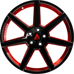 Armed Wheels Assassin Gloss Black + Red 20x9 +32 5x113mm 74.1mm - Wheelwiz