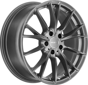 MAK Fabrik Matte Titanium 17x7.5 +30 5x112mm 66.6mm - Wheelwiz