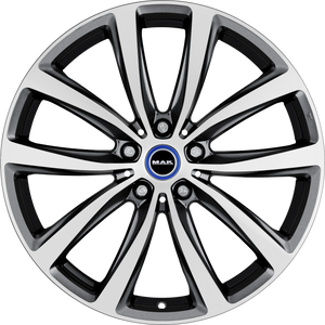 MAK Watt Gunmetal w/ Mirror Face 19x5 +43 5x112mm 66.6mm - Wheelwiz