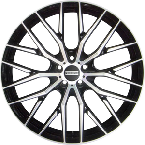 Fondmetal Makhai Gloss Black Machined 19x8.5 +32 5x112mm 66.5mm - Wheelwiz