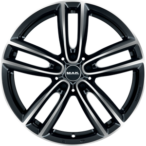 MAK Oxford Black Mirror 18x7.5 +42 5x112mm 66.6mm - Wheelwiz