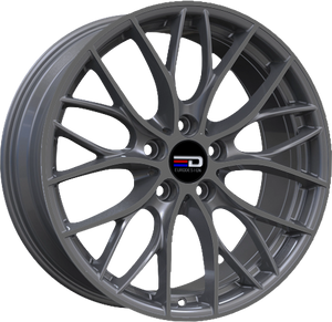 Euro Design Camillo - EFS Matte Gunmetal 18x8 +42 5x100|5x105|5x110|5x112|5x115|5x118|5x108|5x114.3|5x98mm 72.6mm - Wheelwiz