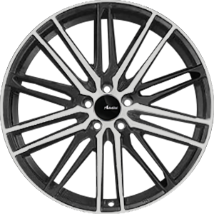 Advanti Diviso Matte Black w/ Machined Face 18x8 +45 5x108mm 73.1mm - Wheelwiz
