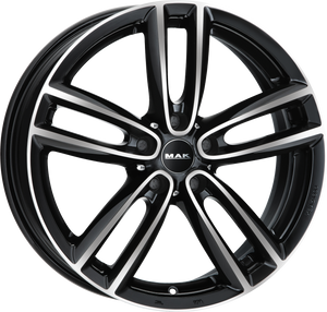 MAK Oxford Black Mirror 19x8 +46 5x112mm 66.6mm - Wheelwiz