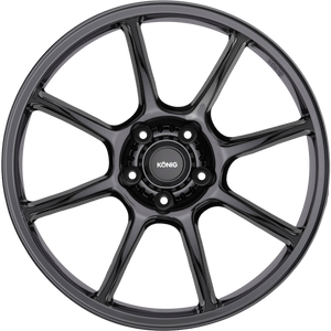 Konig Lockout Gloss Black 18x9.5 +22 5x114.3mm 73.1mm - Wheelwiz