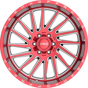 Krank Coil Red Clear 22x12 -44 6x135|6x139.7mm 108mm - Wheelwiz