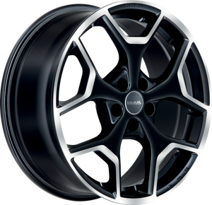 MAK Liberty Black Mirror 17x7.5 +44 5x127mm 71.6mm - Wheelwiz