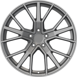 YKW Replica AR14 Gloss Gunmetal 18x8 +45 5x112mm 66.6mm - Wheelwiz