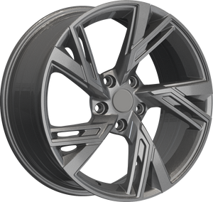 YKW Replica AR12 Gloss Gunmetal 18x8 +35 5x112mm 66.6mm - Wheelwiz