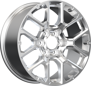 YKW Replica GR1 Chrome 20x9 +28 6x139.7mm 78.1mm - Wheelwiz