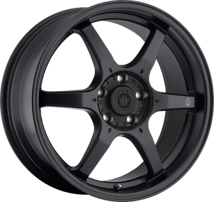 Konig Backbone Matte Black 16x7 +40 4x100mm 73.1mm - Wheelwiz
